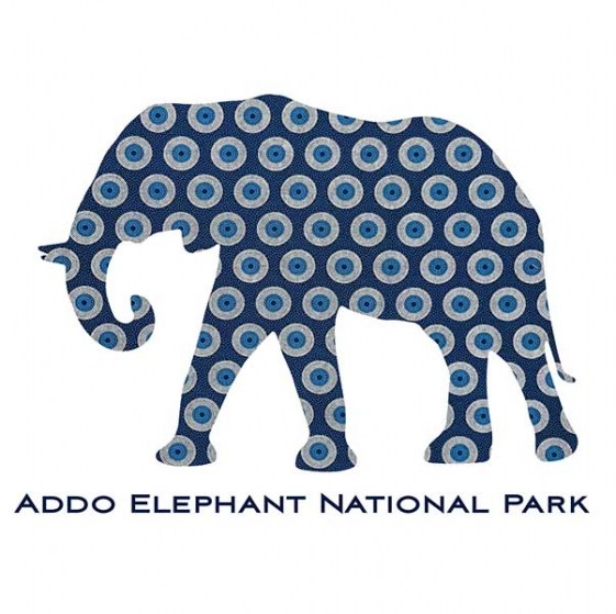 Shweshwe Elephant Tourism Apron